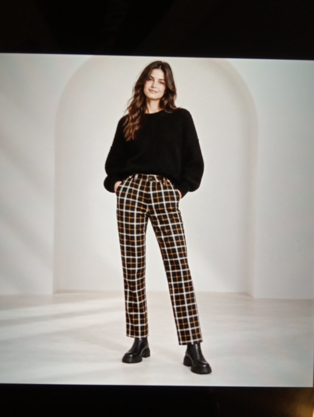 Anthropologievpants Plaid Essentials Trousers Academia Fall Preppy Womens 6